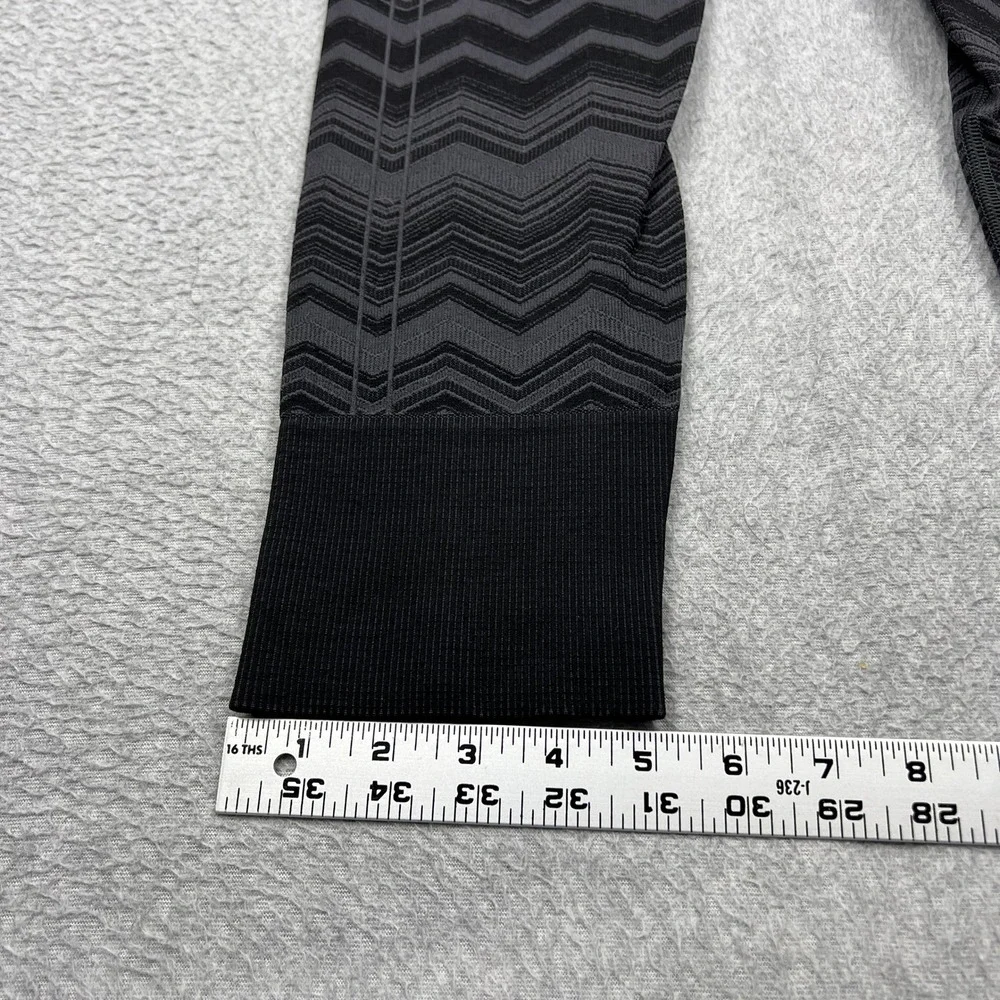 Lululemon Ebb To Street Pant Womens 6* Black Gray Chevron Yoga Leggings W5G17S